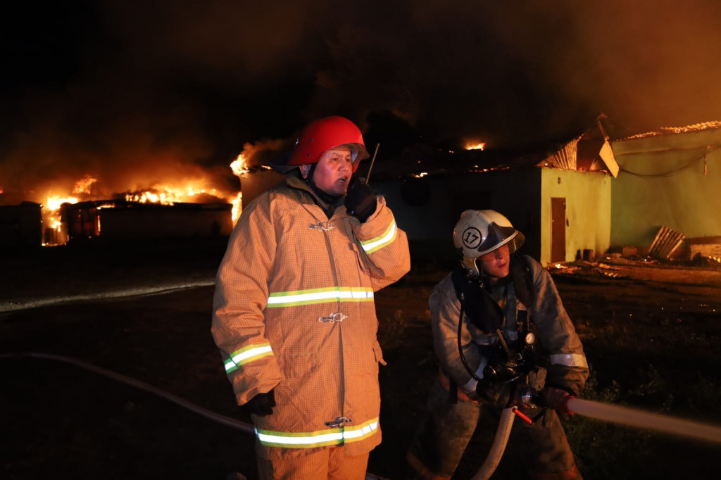 В Нур-Султане загорелась газонакопительная станция — есть пострадавшие